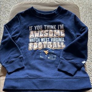 Russell Athletic Navy Kids West Virginia Football Graphic Sweatshirt